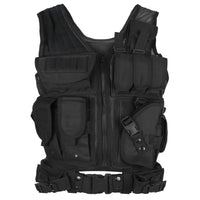 1 x RAW Customer Returns Lixada Tactical Vest Men s Outdoor Vest with Pockets - Tactical Vest for Hunting Fishing Camping Black  - RRP €38.99