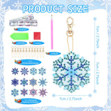 1 x Brand New Diamond painting pendant, diamond painting keychain, diamond painting Christmas snowflake pendant set, diamond painting children s pendant, DIY Christmas decoration diamond painting - RRP €20.4