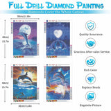 1 x Brand New Zelihrdu Full Drill 5D Diamond Painting, DIY Diamond Painting Kit Embroidery Cross Stitch for Kids Adults, Home Interior Wall Decor 30x40cm - RRP €19.2