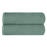 1 x RAW Customer Returns GLAMBURG Cotton 2 Pack Oversized Bath Towels 100 x 150 cm, Large Bath Towels, Ultra Absorbent, Compact, Eco-Friendly and 100 Recyclable, Quick Drying and Lightweight Towel, Jade - RRP €18.14