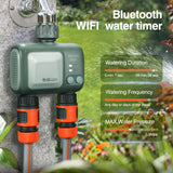 1 x RAW Customer Returns CROSOFMI Irrigation Computer 2 Outputs with WiFi Bluetooth Timer Irrigation Automatic Garden Irrigation WiFi Irrigation Water Timer Wireless Remote Control IPX5 - RRP €49.99