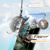 1 x RAW Customer Returns FlexklearGlass Unbreakable Screen Protector for Samsung Galaxy S24 Ultra, 9H Hardness as Armor Protection Glass with Automatic Installation Kit, Ultra HD Clarity, Anti-Fingerprints Pack of 2 - RRP €30.46