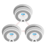 1 x RAW Customer Returns X-Sense networkable combined smoke and carbon monoxide detector with LCD display 10 year battery, SC07-W, set of 3 - RRP €119.99