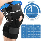 1 x RAW Customer Returns NEENCA Hinged Knee Brace, Knee Support for Men Women, Open Patella Knee Pad for Knee Pain, Swollen, Meniscus Tear, Arthritis, Joint Pain Relief, ACL, PCL, MCL Black, M  - RRP €35.28