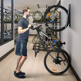 1 x RAW Customer Returns MEZZLIN Bicycle Stand Vertical Bicycle Wall Mount, Tire Width Under 6cm, Garage Space Saving, Bicycle Hook - RRP €30.24