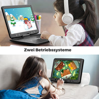 1 x RAW Customer Returns 16.9 Portable Kids DVD Player with 14.1 HD Large Screen, Unique Extra Button Design, with 5 Hours Rechargeable Battery, Sync TV Video Player Portable, USB - RRP €119.99