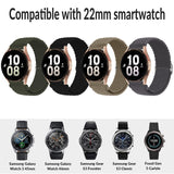 1 x RAW Customer Returns chinbersky 22 mm nylon braided bracelet compatible with Samsung Galaxy Watch 3 45 mm Galaxy Watch 46 mm Gear S3 Classic Frontier, for Huawei Watch GT GT 2 46 mm Watch GT2e GT2 Pro Garmin Vivoactive 4 - RRP €15.12