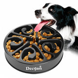 2 x RAW Customer Returns Decyam Anti Sling Dog Bowl Slow Feeding Slow Eating Slow Feeder Dog Bowl S M, Black  - RRP €17.98