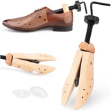 1 x RAW Customer Returns SULPO shoe tree made of beech wood - shoe stretcher as kinking and wrinkle protection for men and women - shoe widener - shoe stretcher - adjustable length and width - various sizes - RRP €18.14