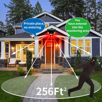 1 x RAW Customer Returns XRDZYXGS Cat Repeller, Cat Repellent Cat Repellent for Garden Solar Animal Repeller with LED Flash and PIR Motion Sensor, Marten Repellent Garden with Remote Control Effective Against Cats, Foxes, Martens - RRP €30.24