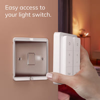 1 x RAW Customer Returns IYOKI Pro Hue Cover for Philips Hue Switch V2, Switch Cover for Hue Dimmer Switch V2, 2 compartments 1 pack  - RRP €10.95