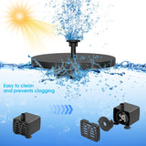 2 x RAW Customer Returns AISITIN Solar Fountain 5.5W Built-in 1500mAh Battery Solar Pond Pump Water Pump Solar Floating Fountain Pump with 6 Fountain Styles for Bird Bath Small Pond Garden Water Circulation - RRP €71.98