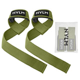 7 x Brand New NYLM lifting aids strength training - padded lifting straps for fitness and professional bodybuilding - more grip strength without annoying cutting, green - RRP €252.0