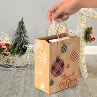 2 x RAW Customer Returns BTremary Christmas Gift Bags, 24 Kraft Christmas Bags with Handles and Christmas Tags, Gift Bags for Christmas Parties, Paper Bags for Kids, Christmas Gifts - RRP €35.76