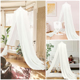 1 x RAW Customer Returns SESAMIS canopy for children s room, hanging round princess bed canopy for baby bed, mosquito net insect protection, for children s room and playroom decoration - RRP €29.99