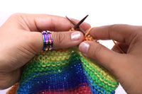 1 x RAW Customer Returns KnitPro Row Counter Rainbow Ring Size 10 - RRP €25.94