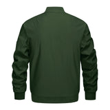 1 x RAW Customer Returns TACVASEN Men s Windproof Bomber Jacket Sports Jacket Sweat Blouson Leisure Jackets Transition Jacket with Zip XXL, Army Green  - RRP €55.44