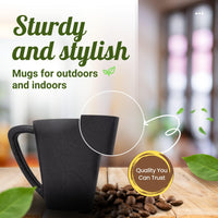 3 x Brand New CASA NATURO eco-friendly Himalayan pinewood tea coffee mug gift, plastic free, sustainable, durable, lightweight, microwave safe charcoal, 2  - RRP €52.59