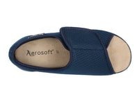 1 x RAW Customer Returns Aerosoft Rehab Sandal Stretch 14 Women Men Velcro Width GH Non-Slip Blue, 42  - RRP €59.95