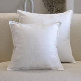 1 x RAW Customer Returns DASOIN Set of 2 Decorative Boho Cotton Pillowcases for Living Room Sofa 50 x 50 cm White - RRP €24.99