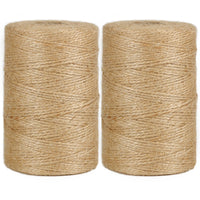 1 x RAW Customer Returns Vivifying 2 pieces 200m jute twine, brown jute twine for garden pictures plants crafts - RRP €13.1