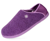 1 x Brand New Gaatpot felt slippers, winter women s slippers, warm slippers, non-slip rubber sole, purple, EU41 - RRP €18.54