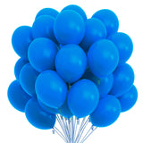 13 x Brand New Prextex 75pcs 30cm Party Balloons with Matching Color Ribbons Theme Decorations for Parties Wedding Baby Shower Birthday Helium Large Large Blue - RRP €265.2