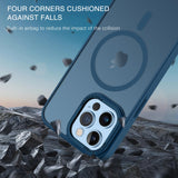 1 x RAW Customer Returns VENINGO Case for iPhone 12 Pro Max 13 Pro Max 6.7 inch, MagSafe Compatible, Shockproof Matte, Translucent, 360 Degree Rugged Case, iPhone 12 Pro Max 13 Pro Max Case, Blue - RRP €20.4