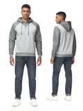 1 x Brand New YuKaiChen Men s Pullover Hoodie Patchwork Sweatshirt Casual Raglan Sleeve Hoodie with Pockets M Deep Grey - RRP €27.6