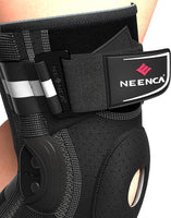 1 x RAW Customer Returns NEENCA Knee Brace for Knee Pain, Adjustable Knee Support with Hinged and Removable Side Stabilizers, Strong Stability to Relieve Joint Pain, Arthritis - RRP €50.41