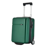 1 x RAW Customer Returns Bontour CabinOne Eurowings Vueling Volotea WizzAir hand luggage 40x30x20 cm 2 wheels trolley carry-on suitcase green, S 40x30x20cm  - RRP €65.27