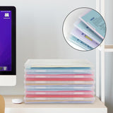 1 x RAW Customer Returns Winter Shore Portable A4 Plastic Folder Cases Pack of 4 - Transparent Boxes Sorter Documents, Letters, Magazines - Project Organizer Case for Filing and Storing - RRP €29.23