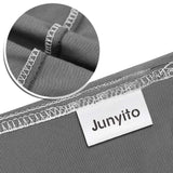 1 x RAW Customer Returns Junyito Chair Covers Set of 4 and 6 Elastic Chair Covers Universal Stretch Chair Cover Stretch for Chair Dining Room F-Grey, 4 Pieces  - RRP €21.32