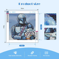 1 x Brand New MOGTAA Soldier Star Wars Diamond Painting Kits for Kids with Frame, Cartoon 5D Diamond Embroidery Complete Kit with Frame, Cartoon DIY Diamond Art, for Home Decor 18x18cm - RRP €19.2