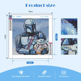 1 x Brand New MOGTAA Soldier Star Wars Diamond Painting Kits for Kids with Frame, Cartoon 5D Diamond Embroidery Complete Kit with Frame, Cartoon DIY Diamond Art, for Home Decor 18x18cm - RRP €19.2