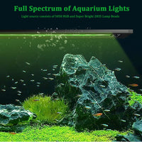 1 x RAW Customer Returns LED Aquarium Lamp with Powerful Clip, Adjustable RGB LED Aquarium Lighting with Timer, LED Aquarium Light with EU Plug for Aquarium Aquatic Plant - RRP €32.53