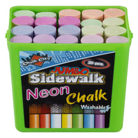 1 x RAW Customer Returns Chalk City Sidewalk Chalk, Giant Chalk, Non-Toxic, Washable, Art Set 20 Pack  - RRP €10.74