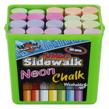 1 x RAW Customer Returns Chalk City Sidewalk Chalk, Jumbo Chalk, Non-Toxic, Washable, Art Set 20 Count  - RRP €12.18