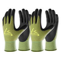 1 x RAW Customer Returns COOLJOB Gardening Gloves for Women and Men, 2 Pairs Bamboo Touchscreen Garden Gloves, Nitrile Coated Breathable Work Gloves, Green, Size S 2 Pairs S  - RRP €25.2