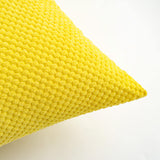 2 x Brand New EMEMA Small Granular Pillowcases for Cushions Decorative Soft Square Cushion Covers for Sofa Bed 2 Pieces 50x50cm Lemon Yellow - RRP €45.6