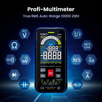 1 x RAW Customer Returns Digital Multimeter with 10000 Counts, KAIWEETS KM601 Intelligent Current Meter CAT III 1000V, CAT IV 600V, True RMS Auto-Range, Measures Voltage, Continuity, Resistance, Temperature for Electricians. - RRP €52.12