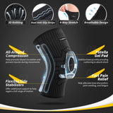 1 x RAW Customer Returns CAMBIVO 2 Pack Compression Knee Brace with Gel Pads and Side Stabilizers, Sports Orthopedic Knee Support for Osteoarthritis, Chondromalacia Patella, Meniscus Tear, Gym, Running - RRP €29.99