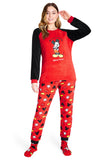 1 x RAW Customer Returns Disney Women s Winter Fleece Pajamas with Stitch Mickey Minnie Baby Yoda Socks Red Mickey, L  - RRP €31.25