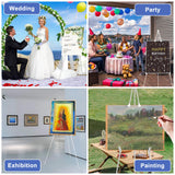 1 x RAW Customer Returns 160cm Easel Large Stand for Stand Seating Plan Wedding Artist Poster, Capable Tripod Easel Wedding, Easel Canvas Stand for Wedding, Painting, Show White  - RRP €22.61