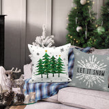 28 x Brand New Lanpn Set of 4 Christmas Cushion Covers 50x50 cm, Merry Christmas Decorative Cushion Cover Winter Christmas Pillowcases Christmas Home Decoration for Bedroom Sofa Bed Gray  - RRP €571.2