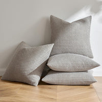 1 x Brand New MIULEE Decorative Cushion Covers Sofa Granula Polyester Pillowcase Modern Soft Resistant Square for Living Room Bedroom Home Chair 45x45 cm 4 Pieces Light Gray - RRP €24.99