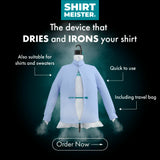 1 x RAW Customer Returns Shirtmeister - Automatic ironing dryer - Ironing dummy - Shirt blouse ironing system - Shirt ironing machine - RRP €69.65