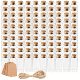 1 x RAW Customer Returns Kingrol 100pcs 10ml Mini Cork Stopper Glass Bottles, Wishing Bottles, Small Test Tube with Cork Mini Glass Bottles Jars Spice Jars Set for Wedding Favors Party Decoration - RRP €21.32