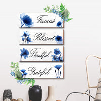 25 x Brand New Bathroom Wall Decor, Monkle Bathroom Wall Wood Signs 4 Pack, Focused Grateful Blessed Thankful Hanging Farmhouse Wood Signs, Laundry Room Bathroom - RRP €510.0