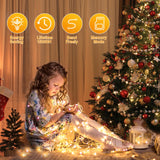 1 x RAW Customer Returns GlobaLink 1000LED Christmas Lights Outdoor, 25M Fairy Lights Outdoor Power Cluster Fairy Lights Warm White Waterproof IP44 with 8 Modes for Indoor and Outdoor Christmas Railing Balcony Garden Decoration - RRP €39.66